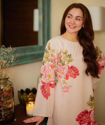 PRINT 2PC CO- SET PREET HANIA AMIR